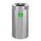 Alpine Industries Round Indoor Metal Can, Stainless Steel Brushed, Stainless Steel/Plastic ALP475-27-CO - alternate 1